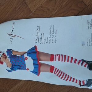Leg Avenue Blue and Red Rag Doll Outfit